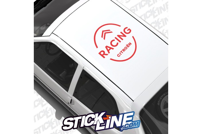 Sticker Toit Logo Citroën Racing 70x60cm – Stickline Adhésifs