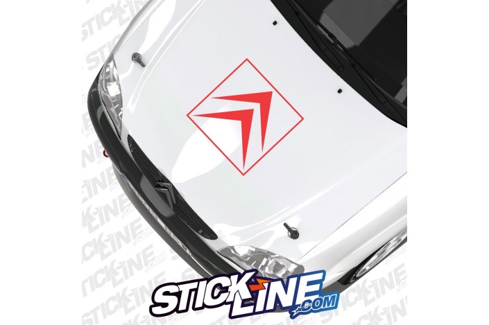 Sticker Capot Logo Citroën 2 - 50x50cm – Stickline Adhésifs