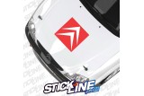 Sticker Capot Logo Citroën 1 couleur - 50x50cm – Stickline Adhésifs
