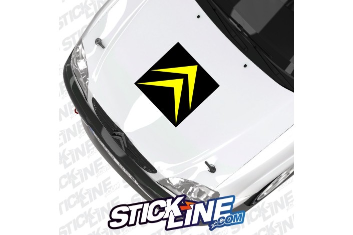 Sticker Capot Citroën 2 couleurs - 50x50cm – Stickline Adhésifs