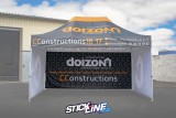 Mur de tonnelle personnalisé 4,5 m | Impression sur mesure - Stick Line
