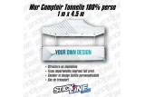 Mur de comptoir tonnelle personnalisé 4.5 m | Impression sur mesure - Stick Line