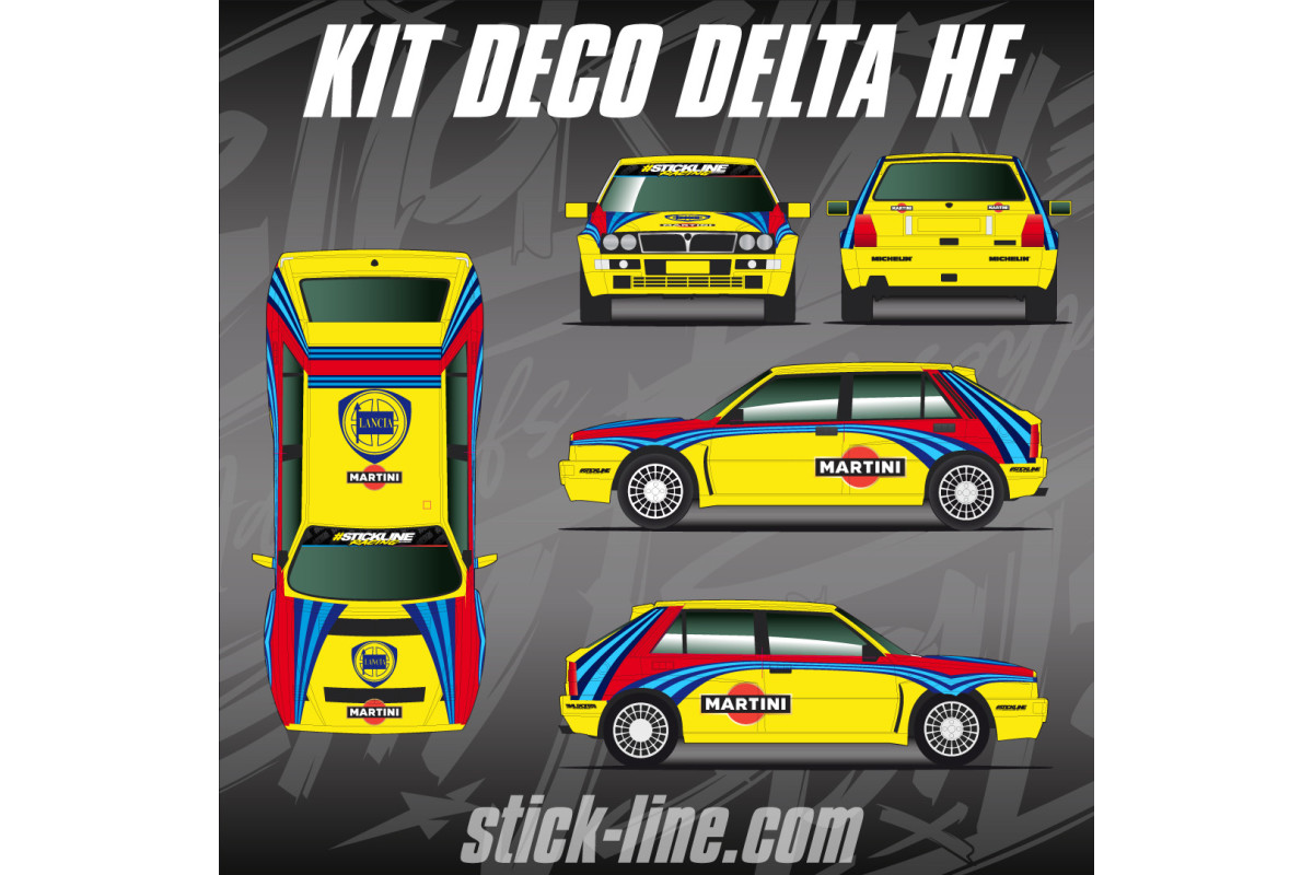 Kit Déco Lancia Delta HF Martini – Rallye Historique | Stick Line