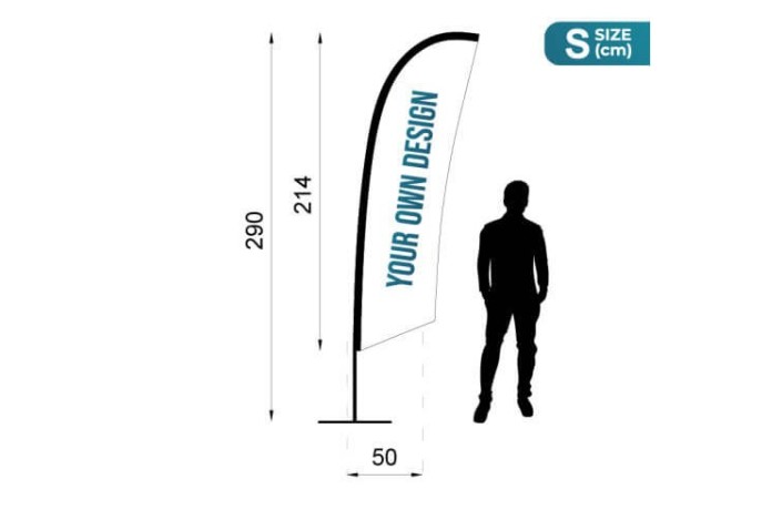 Oriflamme personnalisée | Impression 100 % sur mesure - Stick Line