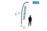 Oriflamme personnalisée | Impression 100 % sur mesure - Stick Line