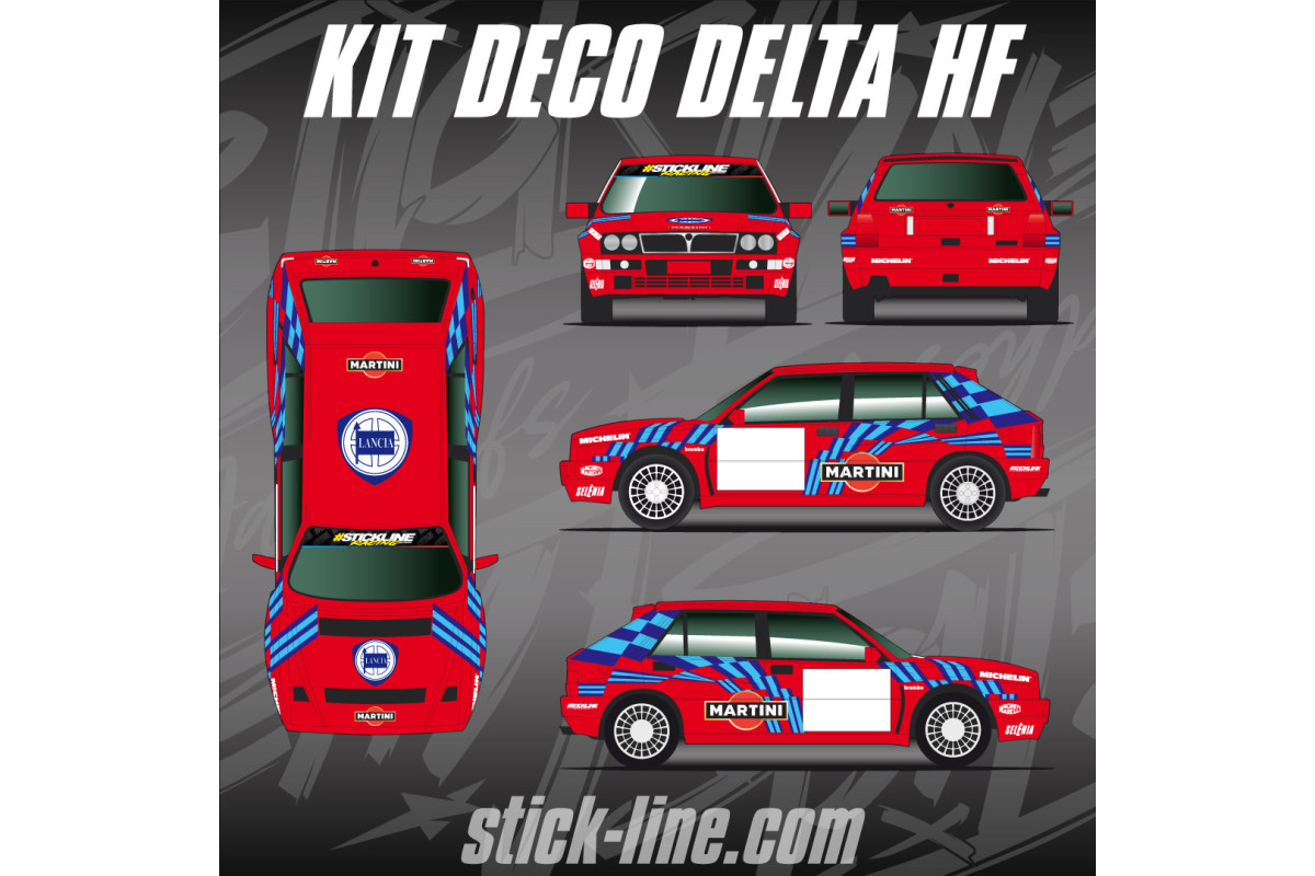 Kit Déco Lancia Delta HF Martini San Remo – Rallye Historique | Stick Line