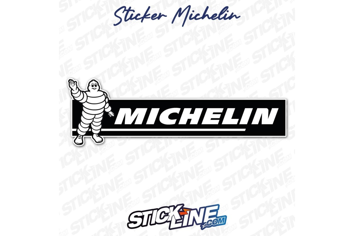 Sticker Michelin Bibendum Vintage Noir | Stick Line
