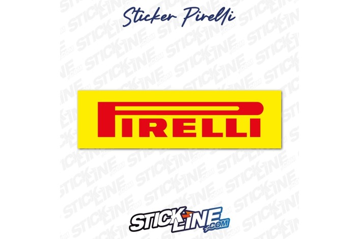 Sticker Pirelli Racing rouge et jaune – Déco Rallye | Stick Line