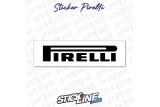 Sticker Pirelli Noir sur Fond Blanc | Stick Line
