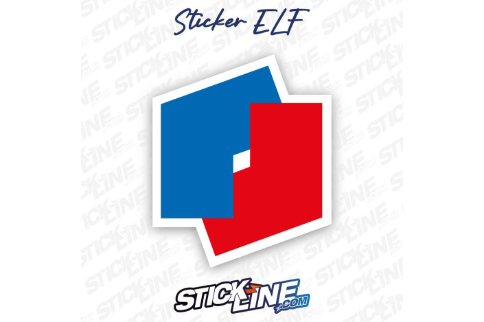Sticker ELF Emblème Bleu et Rouge – Rallye | Stick Line