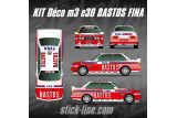 Kit Déco BMW M3 E30 Bastos Fina – Rallye Historique | Stick Line