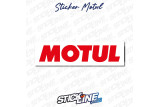 Sticker MOTUL Rouge sur Fond Blanc – Autocollant Racing | Stick Line