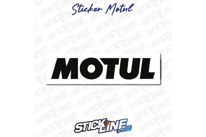 Sticker MOTUL Noir sur Fond Blanc – Autocollant Racing | Stick Line