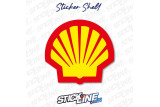 Sticker Shell Rouge et Jaune – Logo Coquillage Racing | Stick Line