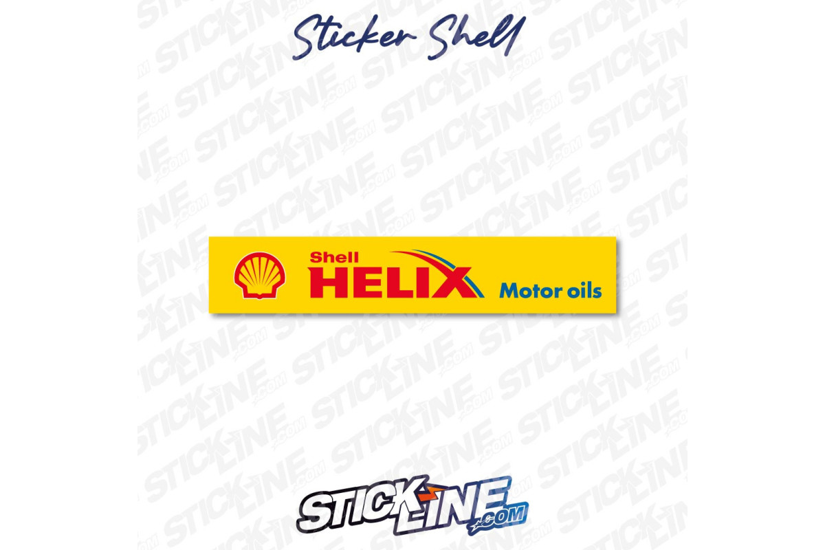 Sticker Shell Helix Motor Oils Jaune – Autocollant Racing | Stick Line
