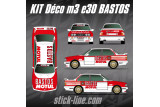 Kit Déco BMW M3 E30 Bastos – Rallye Historique | Stick Line