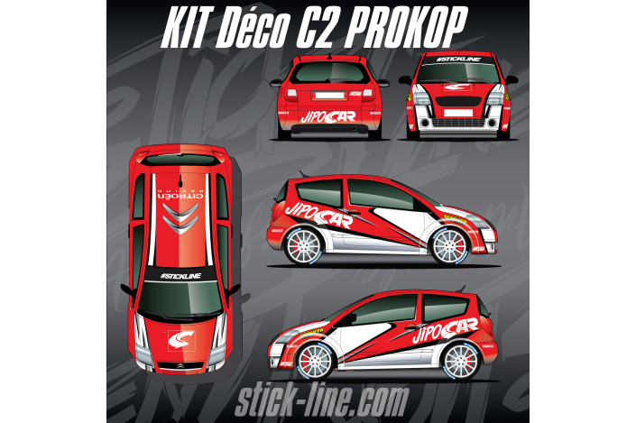 Kit Déco Citroën C2 Prokop – Rallye WRC | Stick Line