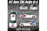 Kit déco Peugeot 205 Groupe A - Stick Line
