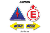Pack Stickers Obligatoires FFSA 08 Jaune – Pack Sécurité Stick Line