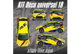Kit déco Universel 18 Rallye – Personnalisation véhicule | Stick Line