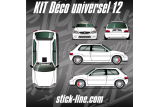 Kit déco Universel 12 Rallye – Personnalisation véhicule | Stick Line