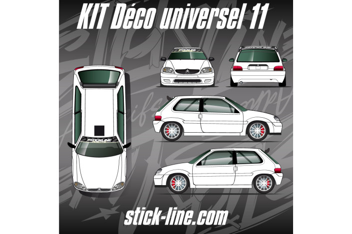 Kit déco Universel 11 Rallye – Personnalisation véhicule | Stick Line