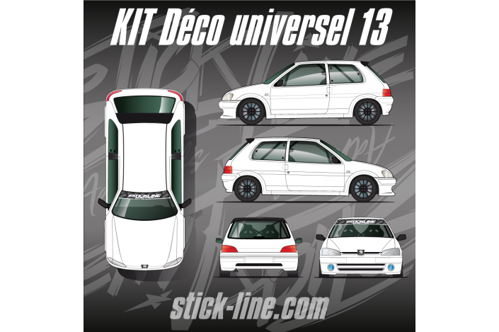 Kit déco Universel 13 Rallye – Personnalisation véhicule | Stick Line