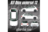 Kit déco Universel 13 Rallye – Personnalisation véhicule | Stick Line