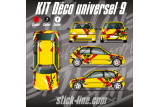 Kit déco Universel 09 Rallye – Personnalisation véhicule | Stick Line