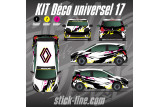 Kit déco Casque universel 17 Rallye – Personnalisation casque | Stick Line