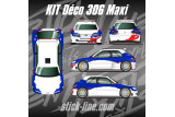 Kit déco Peugeot 306 Maxi Simple – Personnalisation rallye | Stick Line