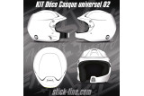 Kit déco Casque universel 02 – Personnalisation casque | Stick Line