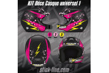 Kit déco Casque universel 01 – Personnalisation casque | Stick Line
