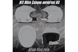 Kit déco Casque universel 03 – Design unique & personnalisation Stick Line