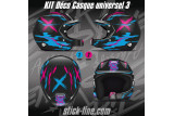 Kit déco Casque universel 03 – Design unique & personnalisation Stick Line