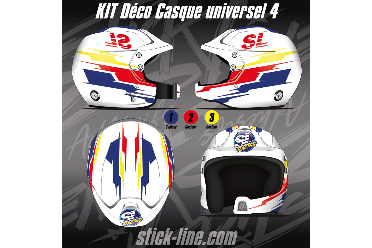 Kit Déco Casque Universel 04 | Stick Line