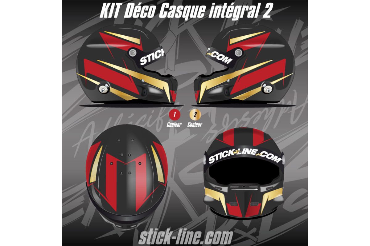 Kit Déco Casque Intégral 02 | Stick Line