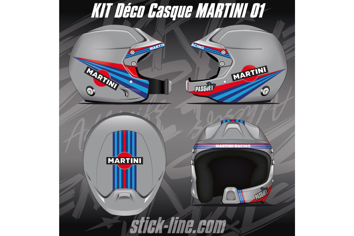 Kit Déco Casque Martini Racing | Stick Line