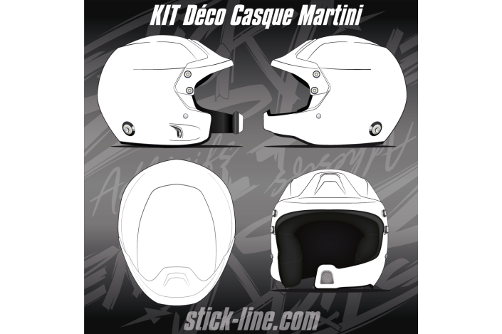 Kit Déco Casque Martini Racing | Stick Line