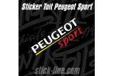 Stickers Toit Peugeot Sport 34x98cm – Stickline Adhésifs