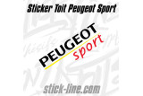 Stickers Toit Peugeot Sport 34x98cm – Stickline Adhésifs