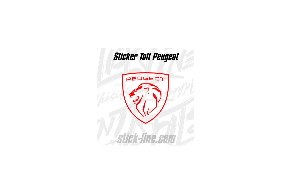 Stickers Toit Peugeot Sport 67x74cm – Stickline Adhésifs