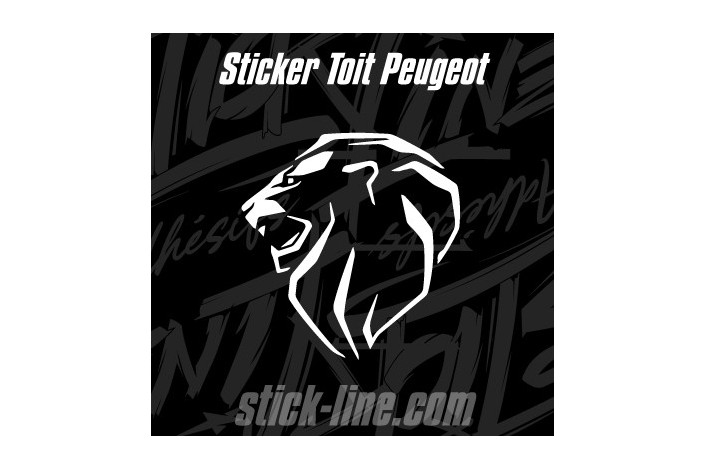 Stickers Toit Peugeot Sport 76x80cm – Stickline Adhésifs