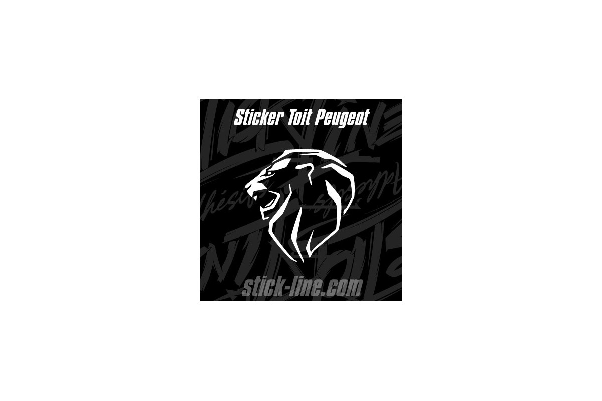 Stickers Toit Peugeot Sport 76x80cm – Stickline Adhésifs