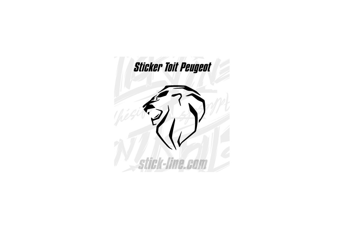 Stickers Toit Peugeot Sport 76x80cm – Stickline Adhésifs