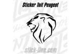 Stickers Toit Peugeot Sport 76x80cm – Stickline Adhésifs