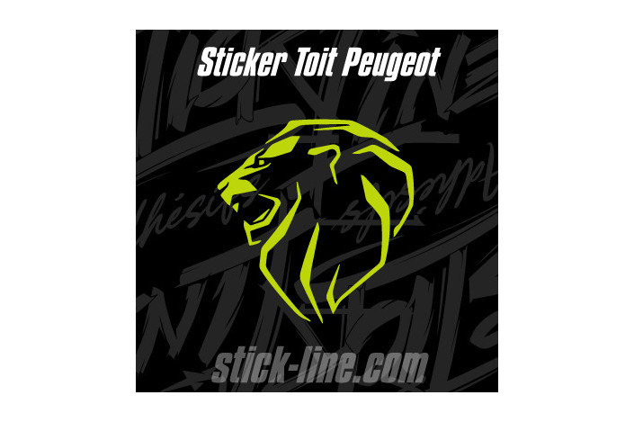 Stickers Toit Peugeot Sport 76x80cm – Stickline Adhésifs