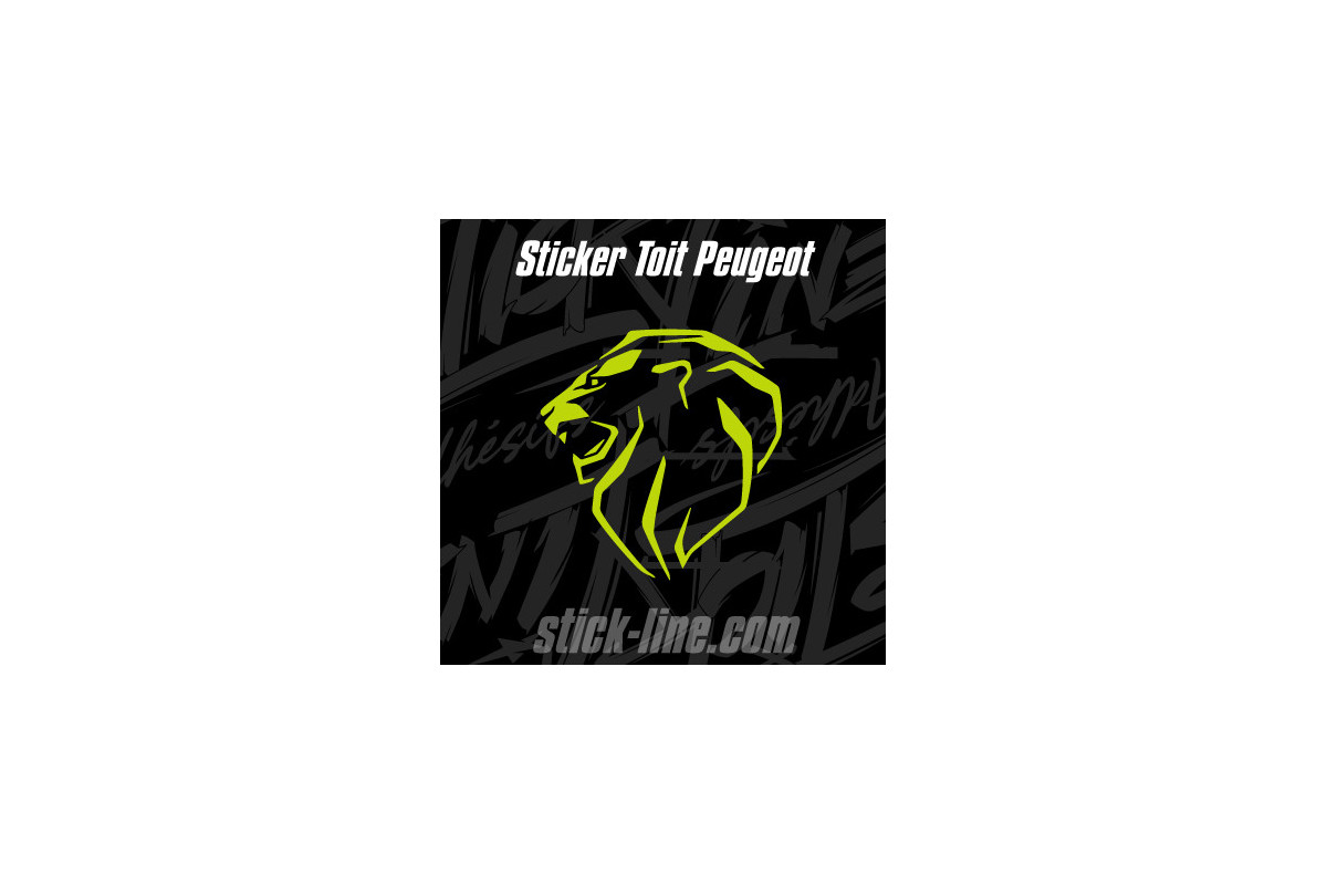 Stickers Toit Peugeot Sport 76x80cm – Stickline Adhésifs