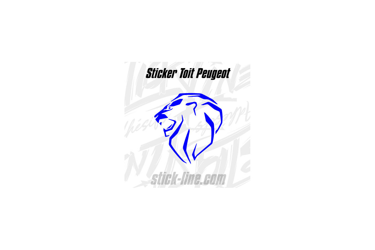 Stickers Toit Peugeot Sport 76x80cm – Stickline Adhésifs