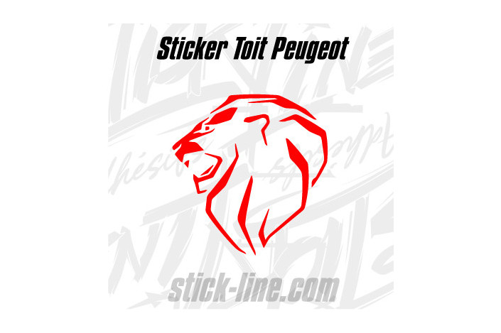 Stickers Toit Peugeot Sport 76x80cm – Stickline Adhésifs